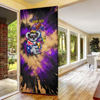 Personalised Australian Oztag Koala Mascot Door Cover Cool Koala Sunglasses Tie Dye Paint Splatter