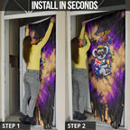 Personalised Australian Oztag Koala Mascot Door Cover Cool Koala Sunglasses Tie Dye Paint Splatter