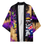 Personalised Australian Oztag Koala Mascot Kimono Cool Koala Sunglasses Tie Dye Paint Splatter