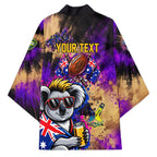 Personalised Australian Oztag Koala Mascot Kimono Cool Koala Sunglasses Tie Dye Paint Splatter