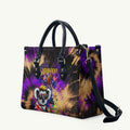 Personalised Australian Oztag Koala Mascot Leather Bag Cool Koala Sunglasses Tie Dye Paint Splatter