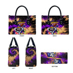 Personalised Australian Oztag Koala Mascot Leather Bag Cool Koala Sunglasses Tie Dye Paint Splatter