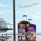 Personalised Australian Oztag Koala Mascot Luggage Cover Cool Koala Sunglasses Tie Dye Paint Splatter