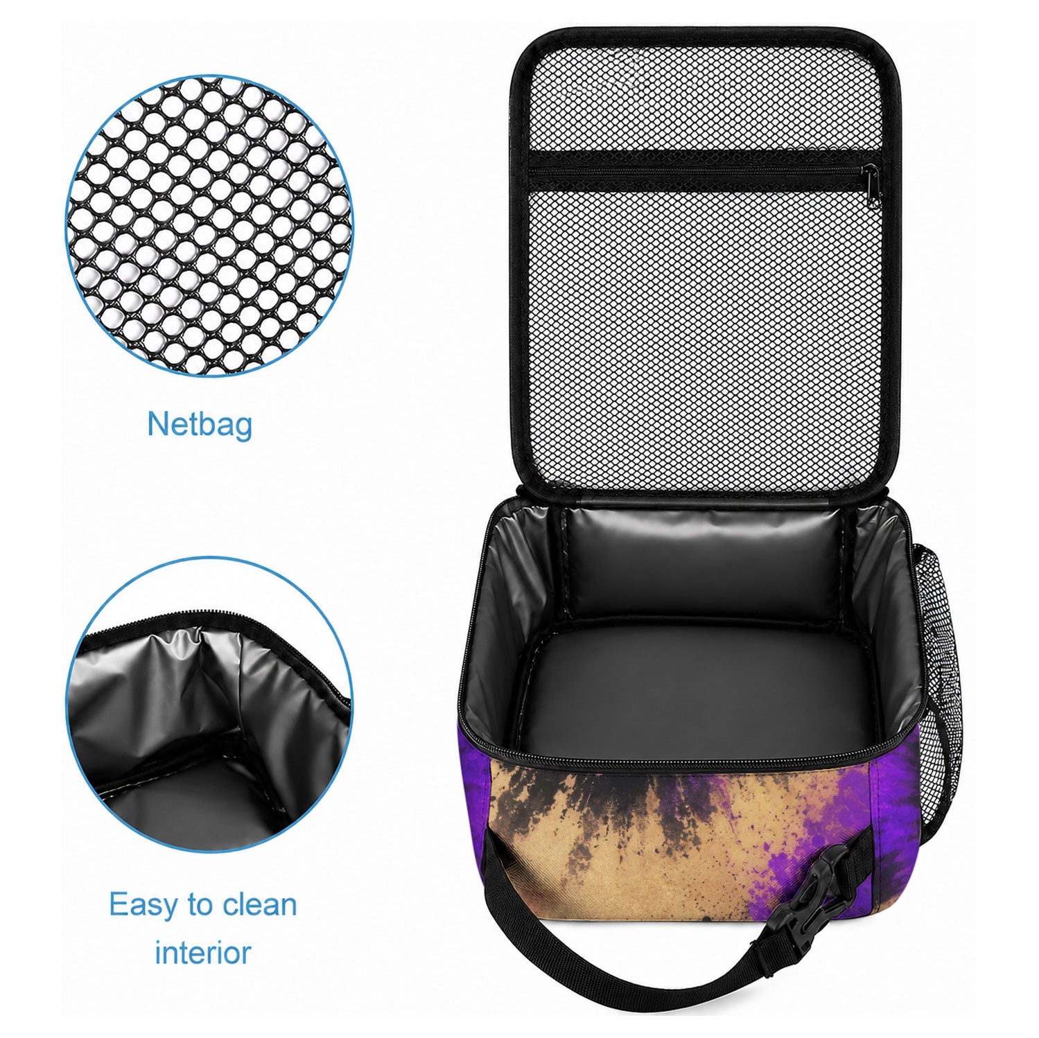 Personalised Australian Oztag Koala Mascot Lunch Bag Cool Koala Sunglasses Tie Dye Paint Splatter