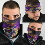 Personalised Australian Oztag Koala Mascot Neck Gaiter Cool Koala Sunglasses Tie Dye Paint Splatter