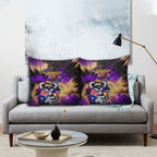 Personalised Australian Oztag Koala Mascot Pillow Cover Cool Koala Sunglasses Tie Dye Paint Splatter