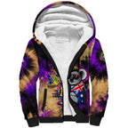 Personalised Australian Oztag Koala Mascot Sherpa Hoodie Cool Koala Sunglasses Tie Dye Paint Splatter