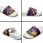 Personalised Australian Oztag Koala Mascot Slide Sandals Cool Koala Sunglasses Tie Dye Paint Splatter
