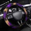 Australian Oztag Koala Mascot Steering Wheel Cover Cool Koala Sunglasses Tie Dye Paint Splatter