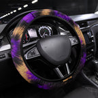 Australian Oztag Koala Mascot Steering Wheel Cover Cool Koala Sunglasses Tie Dye Paint Splatter