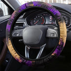 Australian Oztag Koala Mascot Steering Wheel Cover Cool Koala Sunglasses Tie Dye Paint Splatter