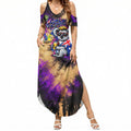 Personalised Australian Oztag Koala Mascot Summer Maxi Dress Cool Koala Sunglasses Tie Dye Paint Splatter