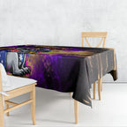 Personalised Australian Oztag Koala Mascot Tablecloth Cool Koala Sunglasses Tie Dye Paint Splatter