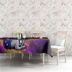 Personalised Australian Oztag Koala Mascot Tablecloth Cool Koala Sunglasses Tie Dye Paint Splatter