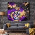 Personalised Australian Oztag Koala Mascot Tapestry Cool Koala Sunglasses Tie Dye Paint Splatter