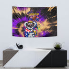 Personalised Australian Oztag Koala Mascot Tapestry Cool Koala Sunglasses Tie Dye Paint Splatter