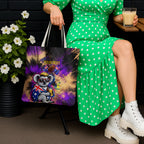 Personalised Australian Oztag Koala Mascot Tote Bag Cool Koala Sunglasses Tie Dye Paint Splatter