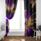 Personalised Australian Oztag Koala Mascot Window Curtain Cool Koala Sunglasses Tie Dye Paint Splatter
