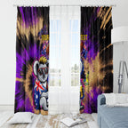 Personalised Australian Oztag Koala Mascot Window Curtain Cool Koala Sunglasses Tie Dye Paint Splatter
