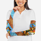 Personalised Australian Oztag Kangaroo Mascot Arm Sleeves Indigenous Dot Art Style Aboriginal Culture