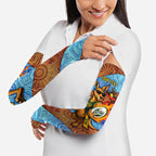 Personalised Australian Oztag Kangaroo Mascot Arm Sleeves Indigenous Dot Art Style Aboriginal Culture