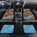 Personalised Australian Oztag Kangaroo Mascot Car Mats Indigenous Dot Art Style Aboriginal Culture
