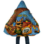 Personalised Australian Oztag Kangaroo Mascot Cloak Indigenous Dot Art Style Aboriginal Culture