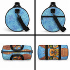 Personalised Australian Oztag Kangaroo Mascot Duffle Bag Indigenous Dot Art Style Aboriginal Culture