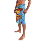Personalised Australian Oztag Kangaroo Mascot Lavalava Indigenous Dot Art Style Aboriginal Culture