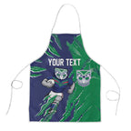 Personalized New Zealand Warriors Apron Dynamic Lightning Mascot Rugby Australia