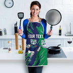 Personalized New Zealand Warriors Apron Dynamic Lightning Mascot Rugby Australia