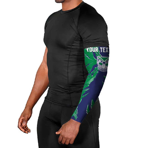 Personalized New Zealand Warriors Arm Sleeves Dynamic Lightning Mascot Rugby Australia