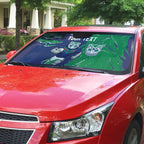 Personalized New Zealand Warriors Auto Sun Shade Dynamic Lightning Mascot Rugby Australia