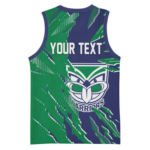 Personalized New Zealand Warriors Basketball Jersey Dynamic Lightning Mascot Rugby Australia