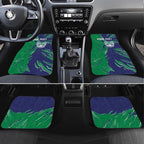 Personalized New Zealand Warriors Car Mats Dynamic Lightning Mascot Rugby Australia