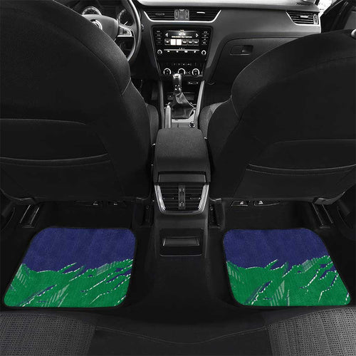 Personalized New Zealand Warriors Car Mats Dynamic Lightning Mascot Rugby Australia