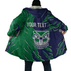 Personalized New Zealand Warriors Cloak Dynamic Lightning Mascot Rugby Australia