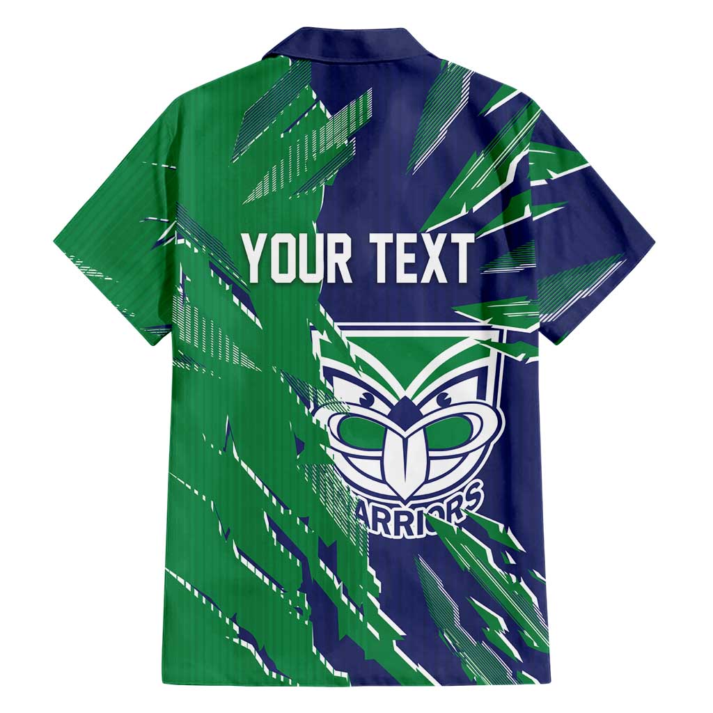 Personalized New Zealand Warriors Family Matching Off Shoulder Maxi Dress and Hawaiian Shirt Dynamic Lightning Mascot Rugby Australia
