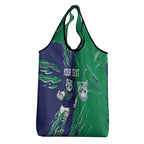 Personalized New Zealand Warriors Grocery Bag Dynamic Lightning Mascot Rugby Australia