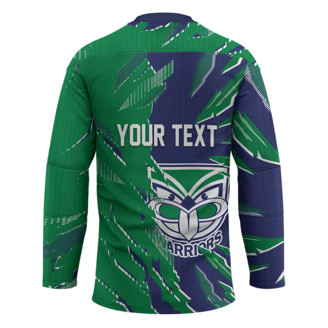 Personalized New Zealand Warriors Hockey Jersey Dynamic Lightning Mascot Rugby Australia