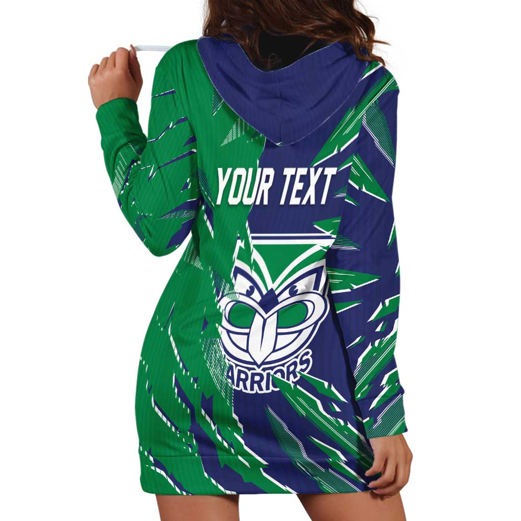 Personalized New Zealand Warriors Hoodie Dress Dynamic Lightning Mascot Rugby Australia