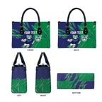 Personalized New Zealand Warriors Leather Bag Dynamic Lightning Mascot Rugby Australia