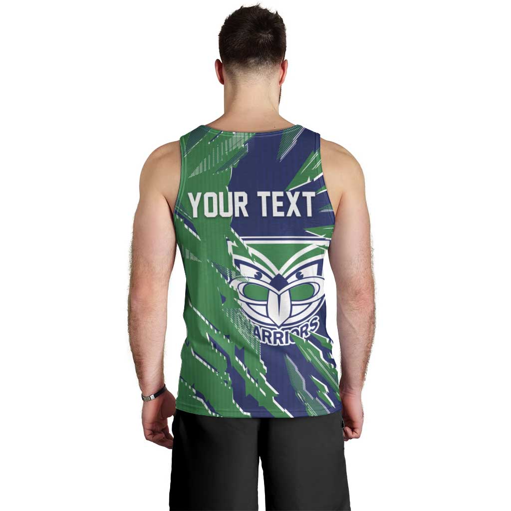 Personalized New Zealand Warriors Men Tank Top Dynamic Lightning Mascot Rugby Australia