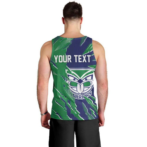 Personalized New Zealand Warriors Men Tank Top Dynamic Lightning Mascot Rugby Australia