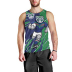 Personalized New Zealand Warriors Men Tank Top Dynamic Lightning Mascot Rugby Australia