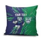 Personalized New Zealand Warriors Pillow Cover Dynamic Lightning Mascot Rugby Australia