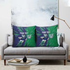 Personalized New Zealand Warriors Pillow Cover Dynamic Lightning Mascot Rugby Australia