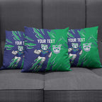 Personalized New Zealand Warriors Pillow Cover Dynamic Lightning Mascot Rugby Australia