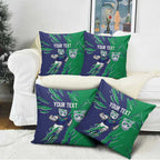 Personalized New Zealand Warriors Pillow Cover Dynamic Lightning Mascot Rugby Australia