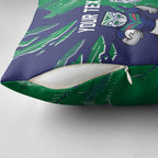 Personalized New Zealand Warriors Pillow Cover Dynamic Lightning Mascot Rugby Australia